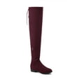 thumbnail image 3 of Women Over The Knee Riding Boots High Shaft Low Block Heel Equestrian Style Tall Boots Comfortable for All Day Wear, 3 of 4