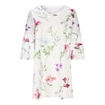 thumbnail image 4 of Fashion Women's Summer Casual V-Neck Short-sleeve Printed Mini Dress, 4 of 6