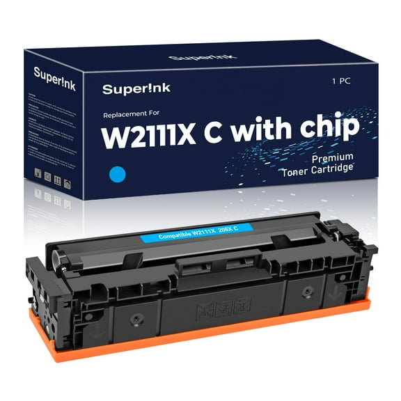 Compatible HP W2111X / 206X Cyan Toner By Superink