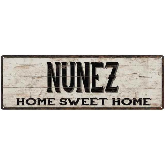 NUNEZ Rustic Home Sweet Home Sign Gift 6x18 Metal Decor 106180084306