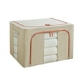 thumbnail image 4 of Large Capacity Storage Bag, Clear Window Organizer, Thick Fabric Comforters, Foldable Design, Sturdy Zipper, for Bedrooms, Bedding Blankets, 24L Size, Home Organization, Laundry Room Akmoler, 4 of 8