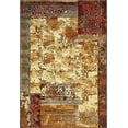 thumbnail image 2 of Unique Loom Barista Collection Tapis Moderne Abstrait Rustique Chaud, 4 x 6 Pieds, Beige/marron, 2 of 5