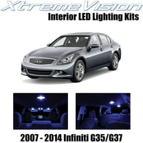 XtremeVision Interior LED for Infiniti G35 G37 Sedan 2007-2014 10 pcs Blue Interior LED Kit   Installation Tool