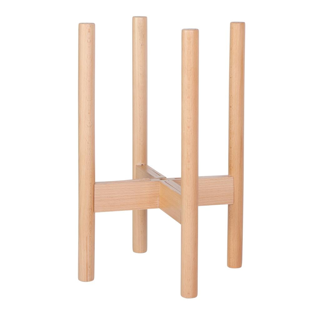 HERCHR Adjustable Wood Plant Stand Flower Rack Display