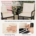 thumbnail image 6 of Gymax Outdoor Patio Dining Chair Set of 4 Stackable Garden Chairs with Metal Frame, 6 of 10