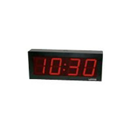 Valcom VIP-D425A - Clock - rectangular - electronic - wall mountable ...