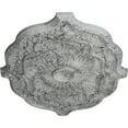 thumbnail image 3 of 36"W x 26"H x 1 1/2"P Pesaro Ceiling Medallion, Hand-Painted Ultra Pure White Crackle, 3 of 4