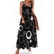 thumbnail image 1 of Vestido sin mangas con estampado de círculos retro en blanco y negro vestidos para eventos especiales vestido morado Vestido para embarazadas, 1 of 7