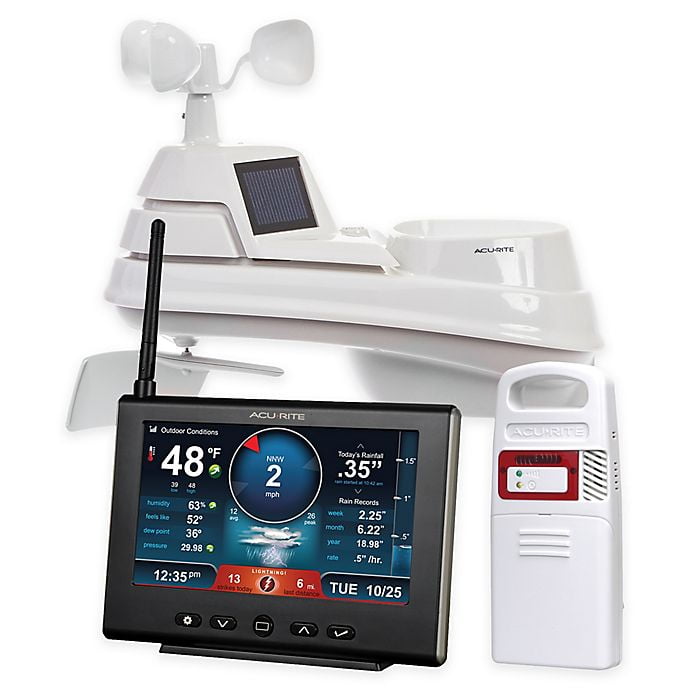 Acurite Pro 5 In 1 Weather Station With Hd Display And Lightning Detector Walmart Com