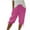 Pink, variant on WIZUTIZ Workout Shorts for Women Leisure Wide Leg Active Loose Shorts Mid Rise Solid Shorts Knee-Length with Pockets Jogging Tie Side Trousers for Ladies Thin Gym Blue Linen