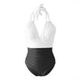 thumbnail image 4 of TODOZO One Piece Swimsuit Women Tummy Control Slimming Cheeky Modest 2025 Trendy Swim Suits for Women 2025 Bathing Suit for Women One Piece Swimsuits Cutout High Waisted Bathing Suit Wrap Tie Back 1, 4 of 8