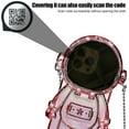 thumbnail image 4 of Compatible with iPhone 14 Astronaut Case with Kickstand Mirror Lanyard Shoulder Strap Case Detachable Glitter Paper Mirror Case for Women Girls Cute 3D Astronaut Bling Case, Pink, 4 of 16