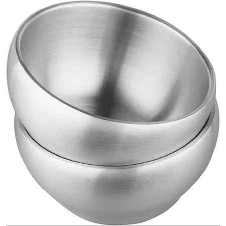 

Insulated Ice Cream Bowl Double Walled Insulated Bowl SUS304 Stainless Steel Soup Bowl 24oz Cereal Bowl 2-Piece