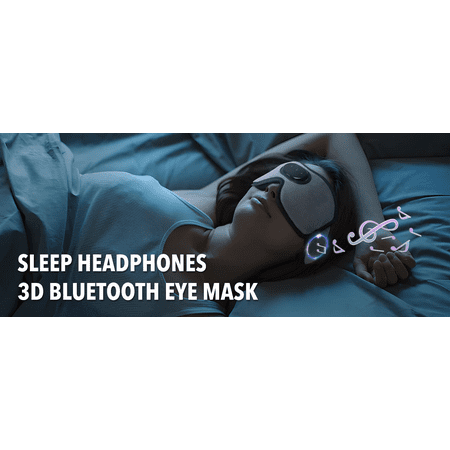 3D Bluetooth Sleep Headphone Eye Mask - Surround Music for Travel, Meditation & Sleep