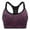 Dark Red, variant on Adjustable Straps Sports Bras for Women, Removable Pads Sports Bra, Workout Yoga Bra, Gray, S