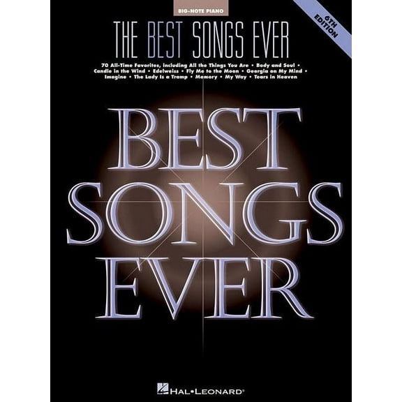 Big-Note Piano The Best Songs Ever, (Paperback)