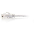 thumbnail image 2 of C2G 7 Pieds Cat6 Snagless Unshielded (UTP) Slim Ethernet Cable Cat6 - Câble de Patch Réseau - PoE - Blanc - Câble de Patch - RJ-45 (m) à RJ-45 (m) - 7 Pi - UTP - CAT 6 - Moulé, Sans Accroc - Blanc, 2 of 2