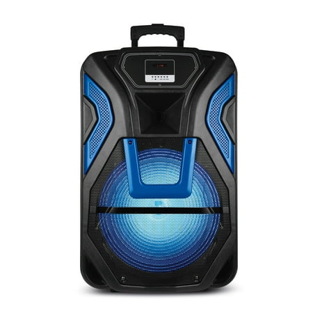 Naxa Wireless Dance Light Karaoke Speaker, Blue