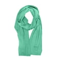 thumbnail image 2 of C.C Unisex Winter Thick Ribbed Knit Stretchy Plain Extra Long Scarf Wrap, Mint, 2 of 4