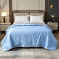 thumbnail image 5 of Cooling Blankets for Hot Sleepers Wavy Cool Touch Air Conditioning Quilt Soft Breathable Summer Blanket for Bedroom Kids Sofa Travel Nap Indoor Outdoor Exquisite Layered Texture Fabric, 5 of 8