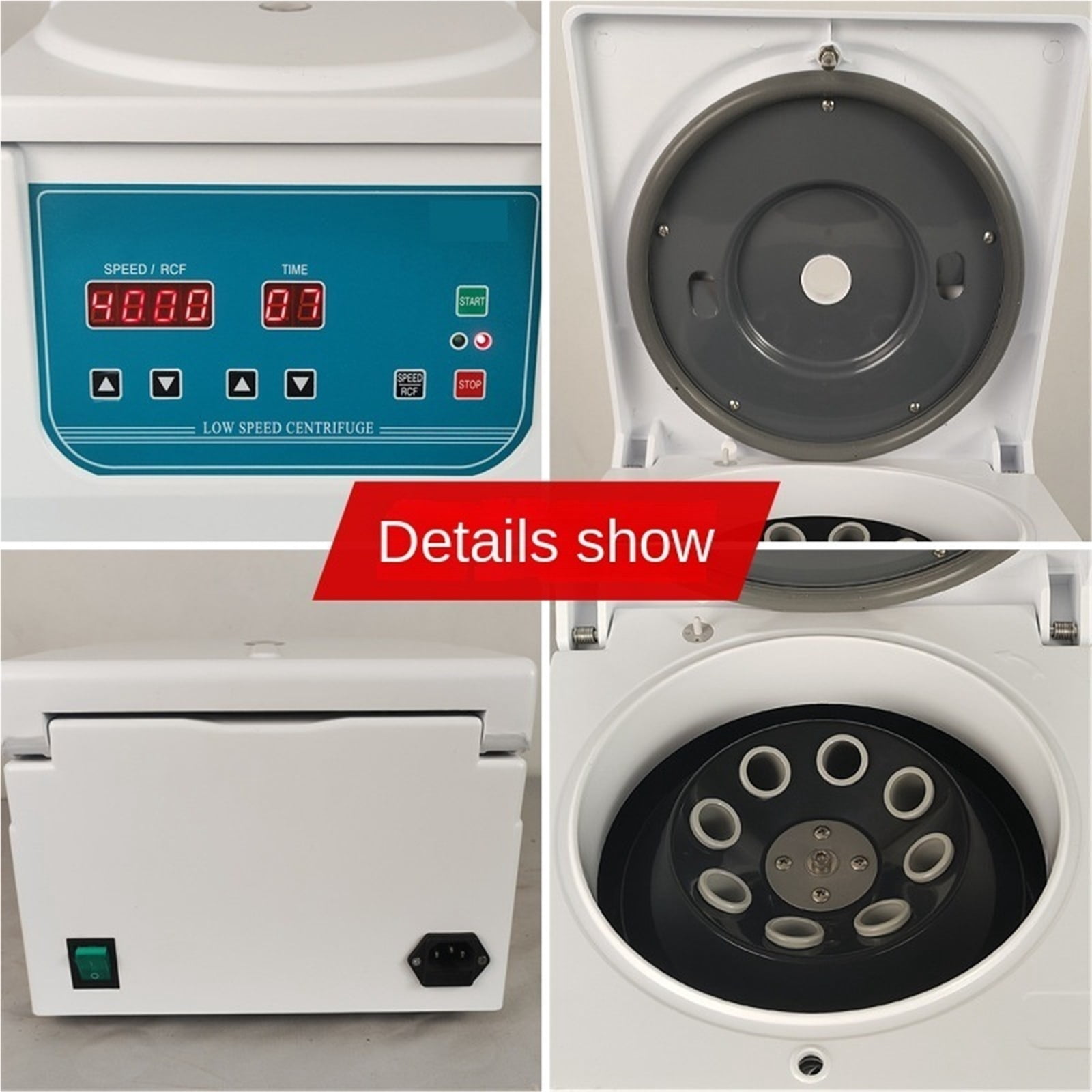 PRP Centrifuge 4000RPM Laboratory Electric Centrifuge Practice Machine Lower Speed Desktop Centrifuge ,High Lab Quality Material