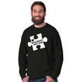 thumbnail image 5 of Different Not Less Autism Puzzle Long Sleeve TShirt Men Women Brisco Brands S, 5 of 6