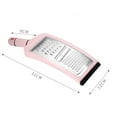 thumbnail image 2 of ADDHAT Grater Pink 1Pcs 12.6x4.7x1.9in Stainless Steel Vegetable Shredder Handheld, 2 of 8