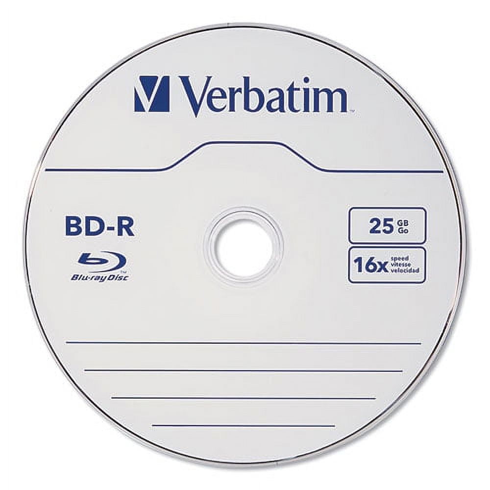 Bd-R Blu-Ray Disc, 25 Gb, 16x, White, 25/pack | Bundle of 10 Packs