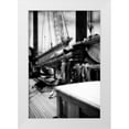 thumbnail image 3 of Alan Hausenflock 23x32 White Modern Wood Framed Wall Art Titled - The Schooner I, 3 of 5