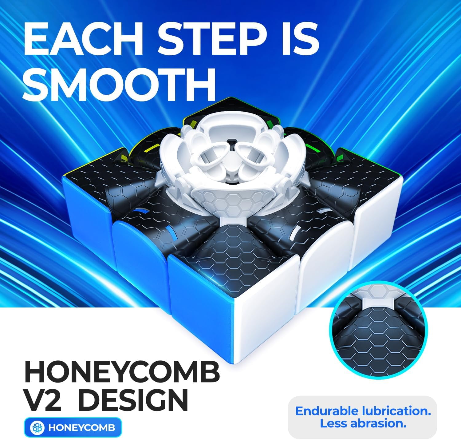 356 R S 3x3 Speed Cube Non-Magnetic Stickerless