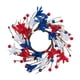 thumbnail image 2 of Adornos colgantes para la puerta con corona del Día de la Independencia, anillo de vela de plástico azul artificial 9,84 pulgadas, decoración de pared de portavelas navideñas, acento festivo en la, 2 of 6