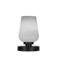 thumbnail image 1 of Toltec 51-MB-211 Luna Accent Table Lamp Shown In Matte Black Finish With 5" White Muslin Glass, 1 of 1
