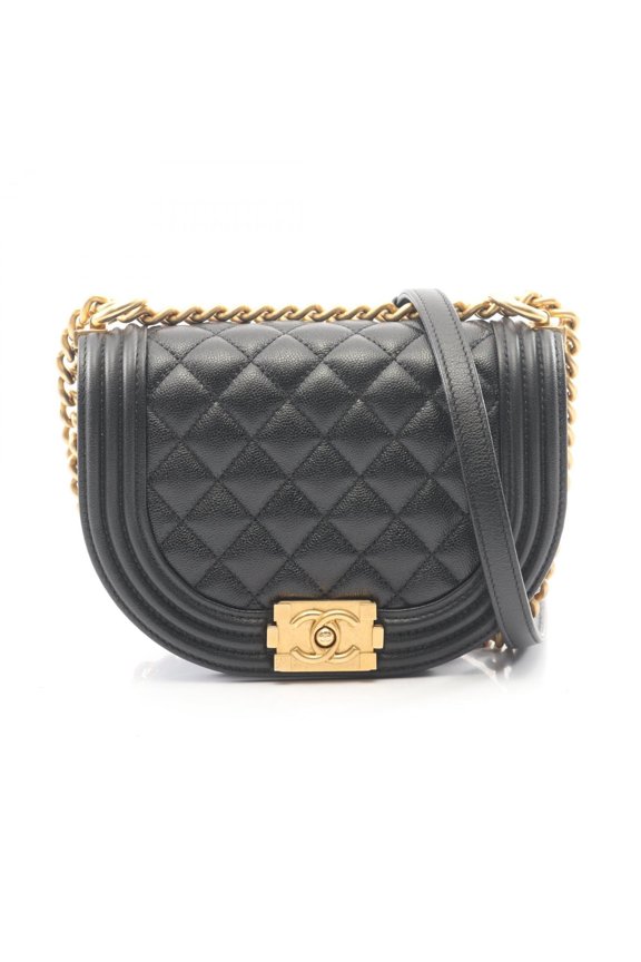 Pre-Owned Chanel Boy Small Shoulder Bag/Handbag, Caviar Leather (Grained Calfskin), Women's,...
