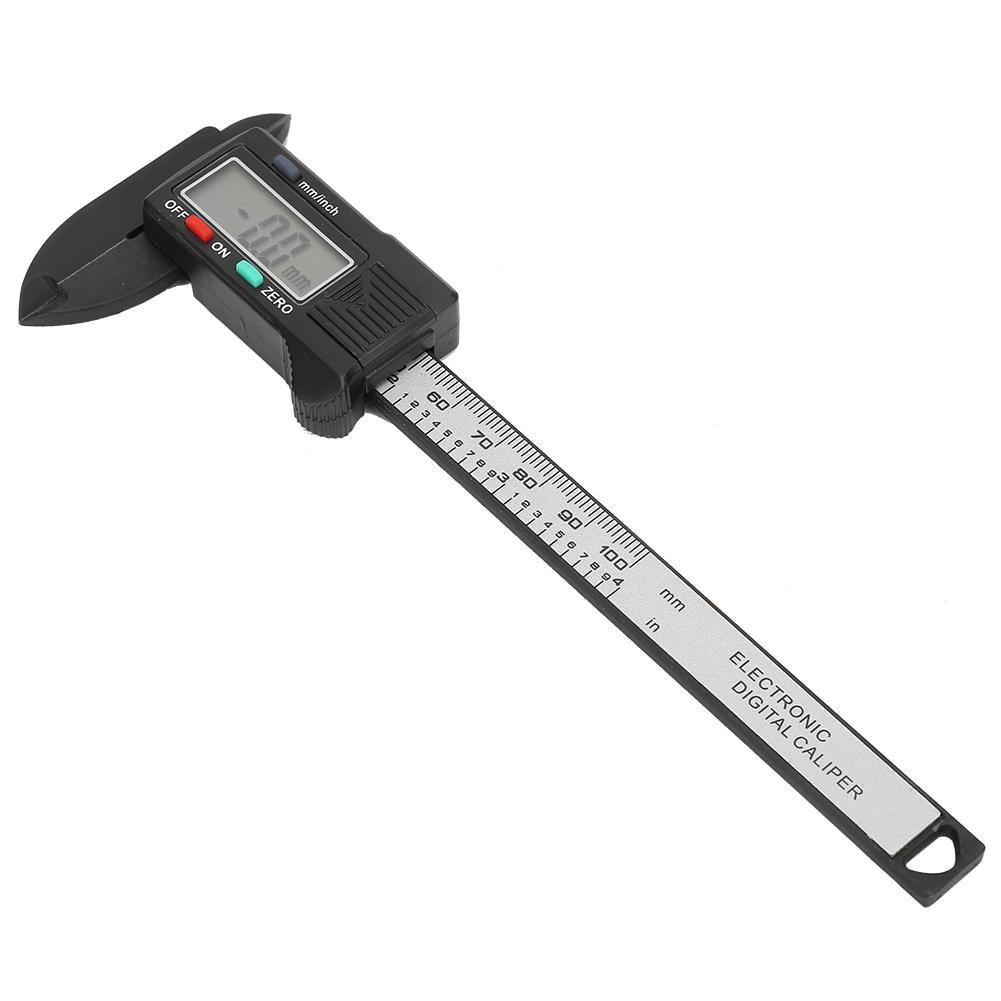 Tebru Electronic Digital Vernier Caliper, Digital Vernier Caliper, Practical 100 mm Plastic Electronic Digital Caliper with Large LCD Screen  (Without Battery)