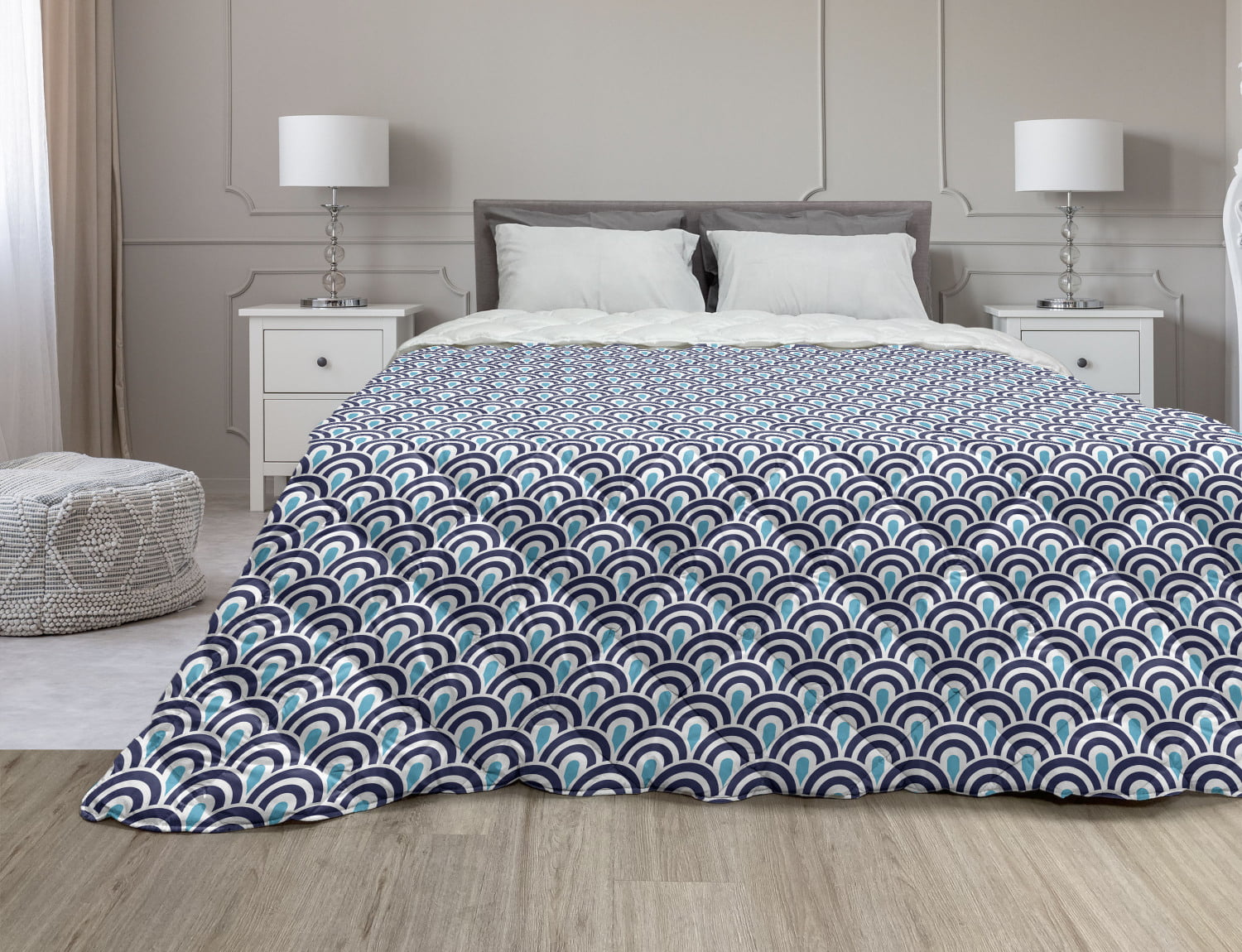 Details about   Fish Scale Pillow Sham Decorative Pillowcase 3 Sizes Bedroom Decor Ambesonne 