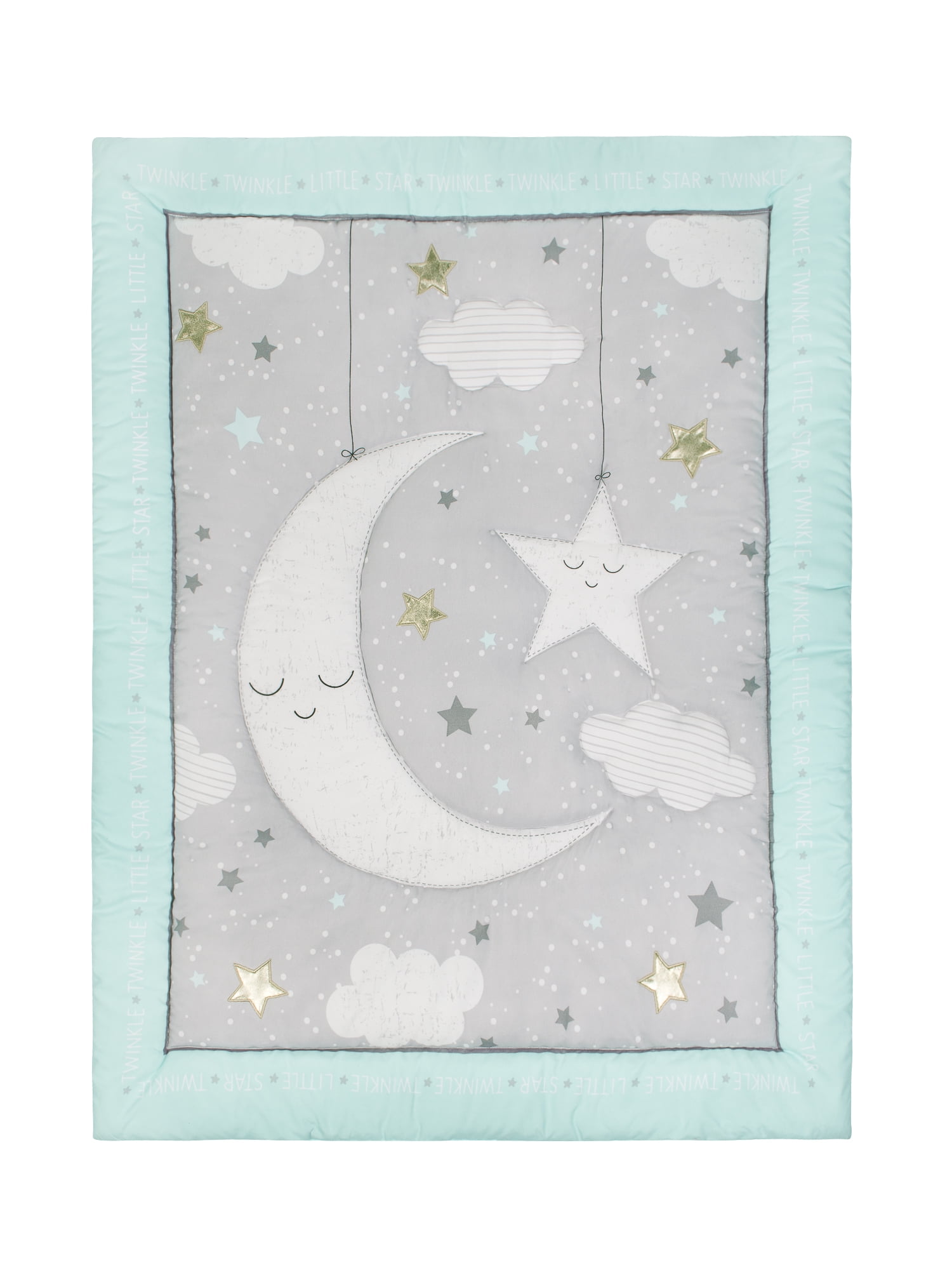 Nursery Comforter Set Twinkle Star 3 Pc Fitted Crib Sheet ...