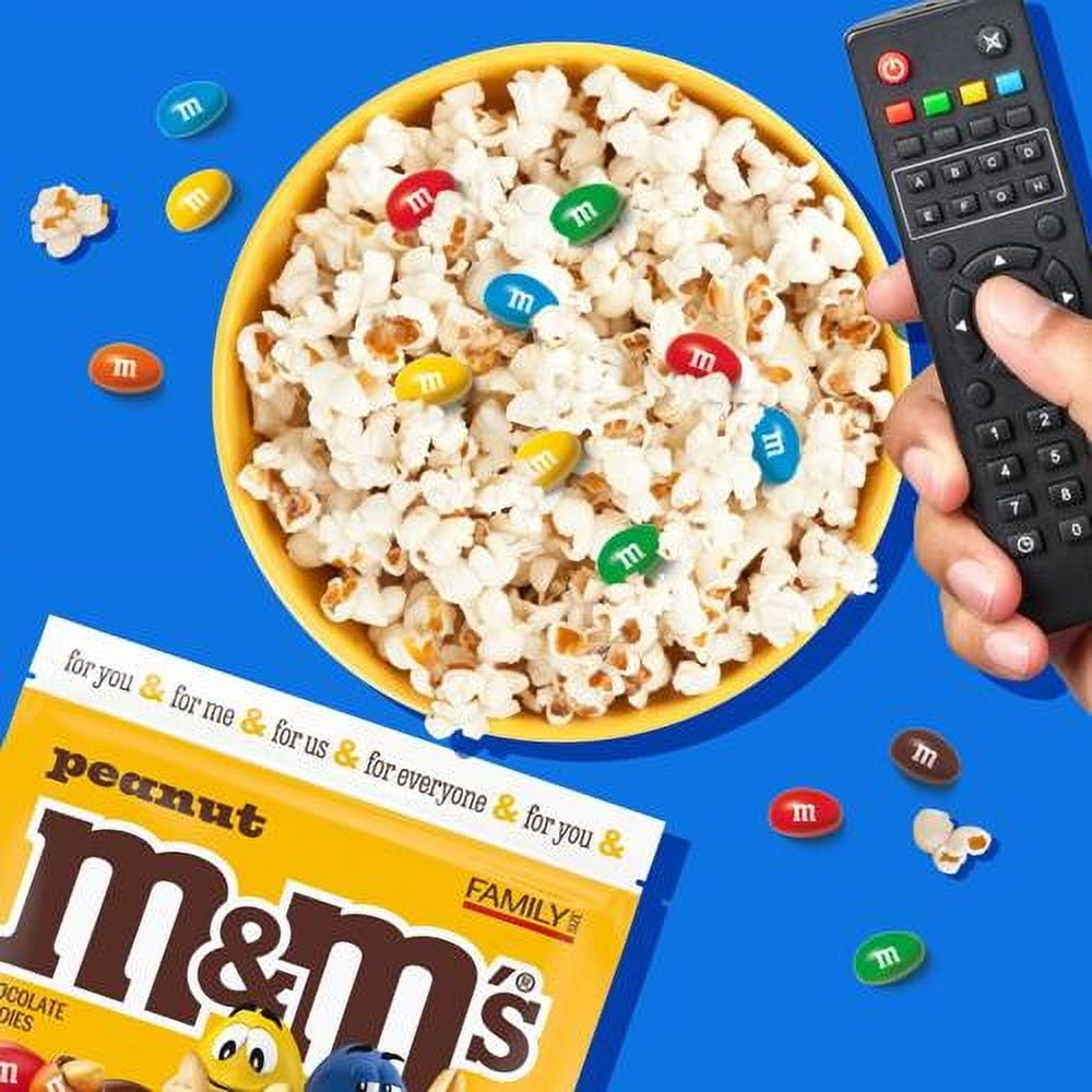M&Ms Peanut Milk Chocolate Candy, Family Size, 18.08 Oz Resealable Bulk Bag - Pack Of 1 & Lotus Biscoff Cookie - 0.2 Oz - 1 ct