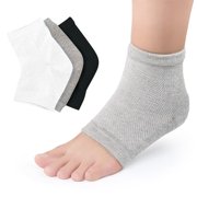 YeekTok 1Pair Silicone Gel Heel Socks Cracked Dry Foot Skin Care Protectors Sock Grey