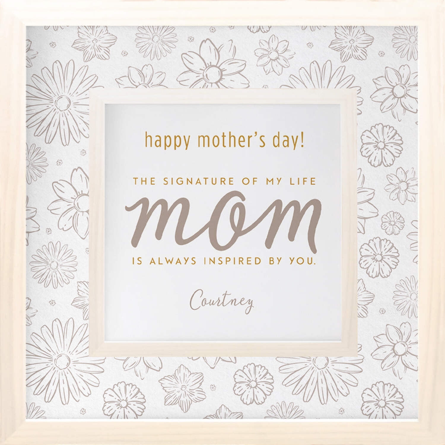 Mother's Day Birthday Personalized Print or Framed Print | Inspired By You