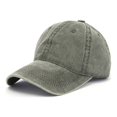 thumbnail image 1 of Baseball Cap Vintage Cotton Washable Adjustable Classic Hat - Green, 1 of 6