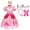 Pink - Accessories, variant on IBTOM CASTLE Princess Costume for Girls Princess Dress with Crown Halloween Carnival Fancy Dress up 4-5 Years Pink - Accessories