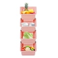 thumbnail image 6 of 4 PCS Stacking Storage Baskets, Stackable Organizer Baskets, Stackable Storage Bins, 6 of 16