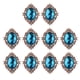 thumbnail image 1 of 10 piezas de diamantes de imitación de cristal con parte trasera plana para decorar tarjetas, fundas de teléfono y otros artículos. 30x25mm, 1 of 9