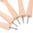 thumbnail image 3 of 10pcs Wood Wall Hooks: 3.8in Decorative Pegs Hanger - Natural Unfinished Hooks for Coats Hats & Towels - Farmhouse Entryway & Bathroom Organizer, 3 of 3