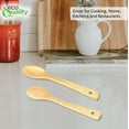 thumbnail image 5 of Wooden Kitchen Cooking Spoon, Solid Large Wood Serving Spoons for Stirring, Mixing, Non Stick Kitchen Utensil, Tableware, Scoop Ladle for Stews, Soups, Pasta, Salad, Sauce (3), 5 of 6