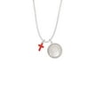 thumbnail image 2 of Delight Jewelry Silvertone Small Red Crystal Cross To the World You are a Mother Locket Necklace, 2 of 4