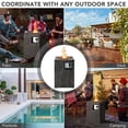 thumbnail image 7 of Spaco 16 Feet Square Outdoor Propane Fire Pit with Lava Rocks Waterproof Cover 30 000 BTU, Outdoor Fire Pit for Outdoor, Outside Patio Deck and Garden, 7 of 7