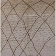 thumbnail image 1 of Ahgly Company Machine Washable Indoor Square Industrial Modern Dark Almond Brown Area Rugs, 7' Square, 1 of 7