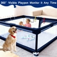 thumbnail image 3 of HioHa Large Baby Playpen with Mat | Premium Spacious Play Yard (71“), Sturdy Steel Frame & See-Through Mesh for Safety | Easy Fold, Portable for Indoor Outdoor Use, 3 of 8