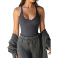 thumbnail image 3 of Julycc Women Ribbed Cami Tank Tops Casual Basic Camisole Sleeveless T-Shirt Blouse, 3 of 5